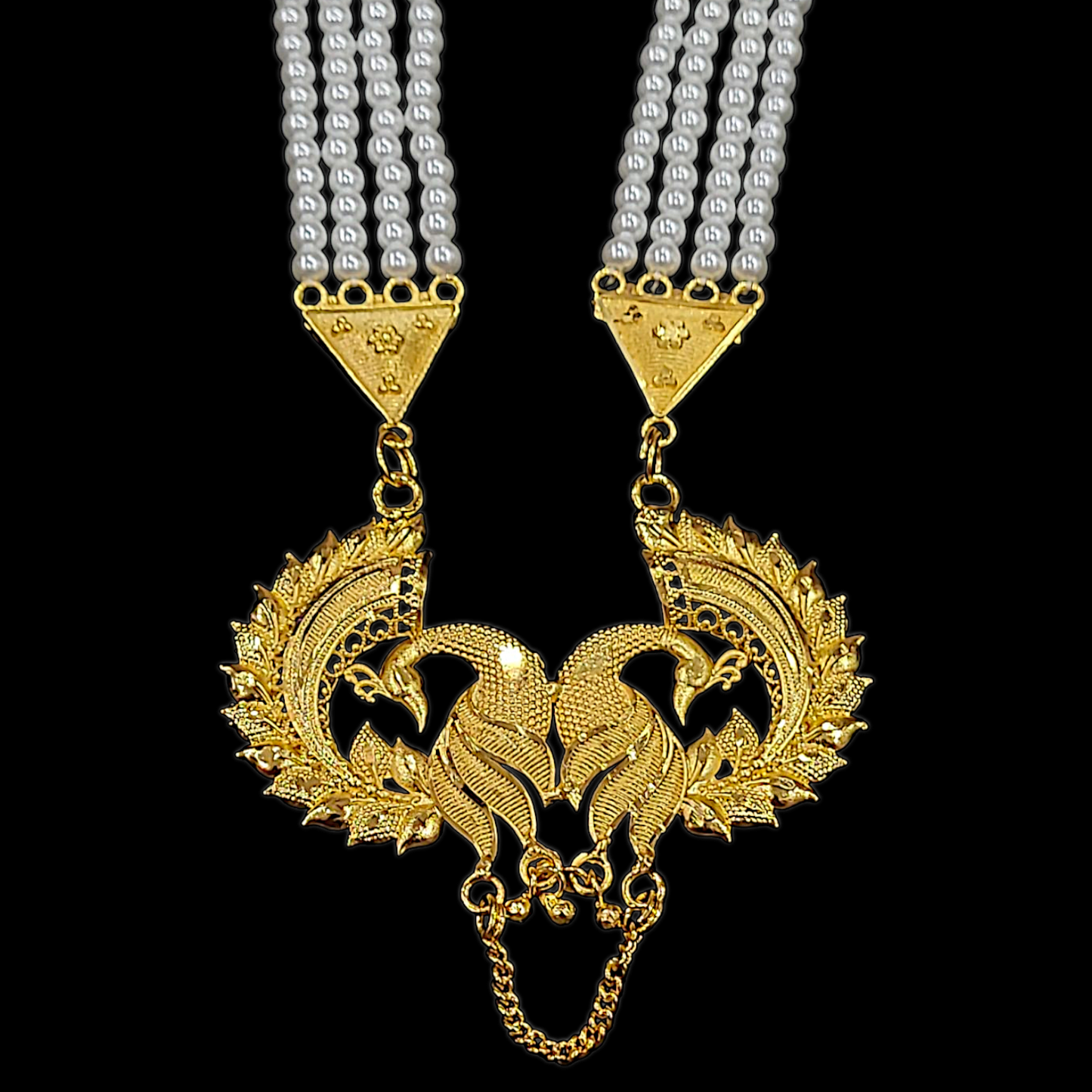 Pearl Dual Peacock Sitahar - My Golden Wish