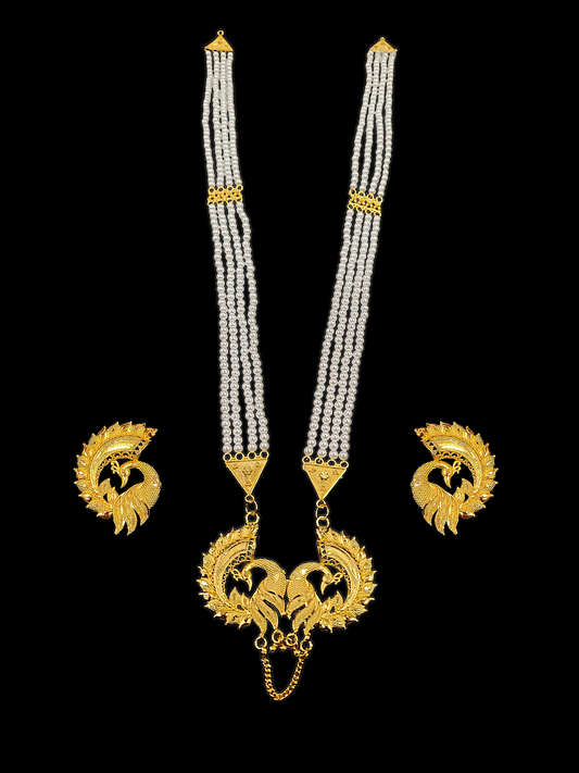 Pearl Dual Peacock Sitahar - My Golden Wish