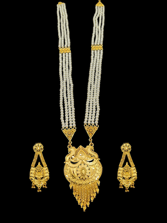 Pearl Enhanced Peacock sitahar - My Golden Wish