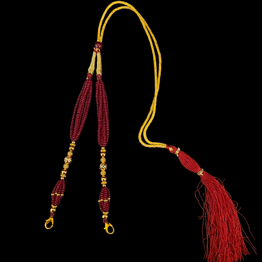 Premium Beads Tarsel ( Tassel ) - Design 18 - My Golden Wish