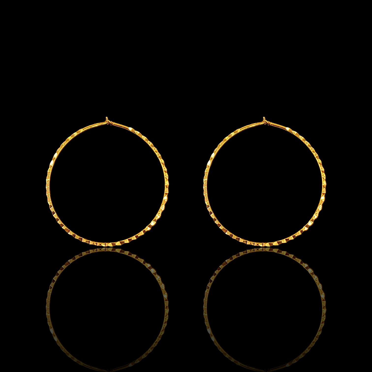 Mid to Big Hoop Earring - My Golden Wish