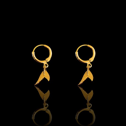 Fish-Tail Hoop Earring
