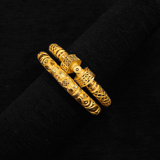 Leaf Stripe Bangle - My Golden Wish