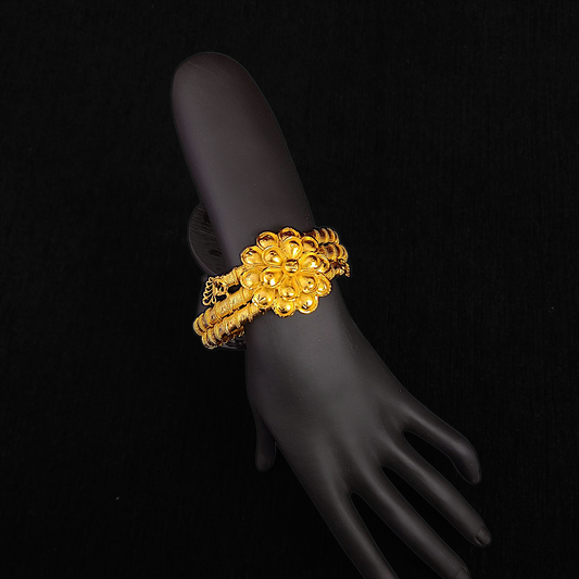 Flower Bloom Bangle - My Golden Wish