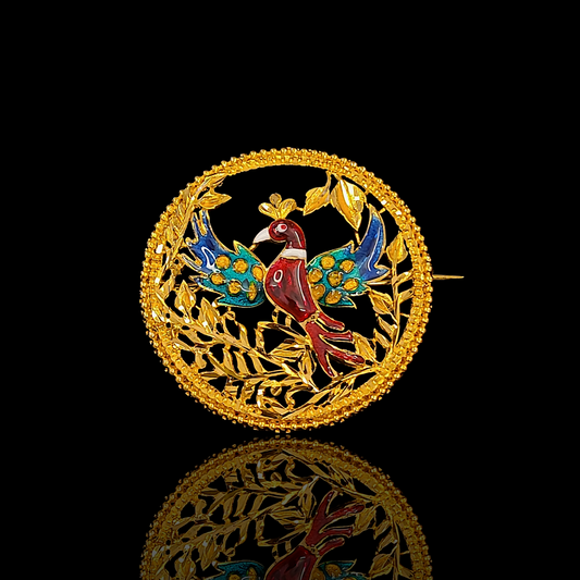 Flying Bird Big Brooch