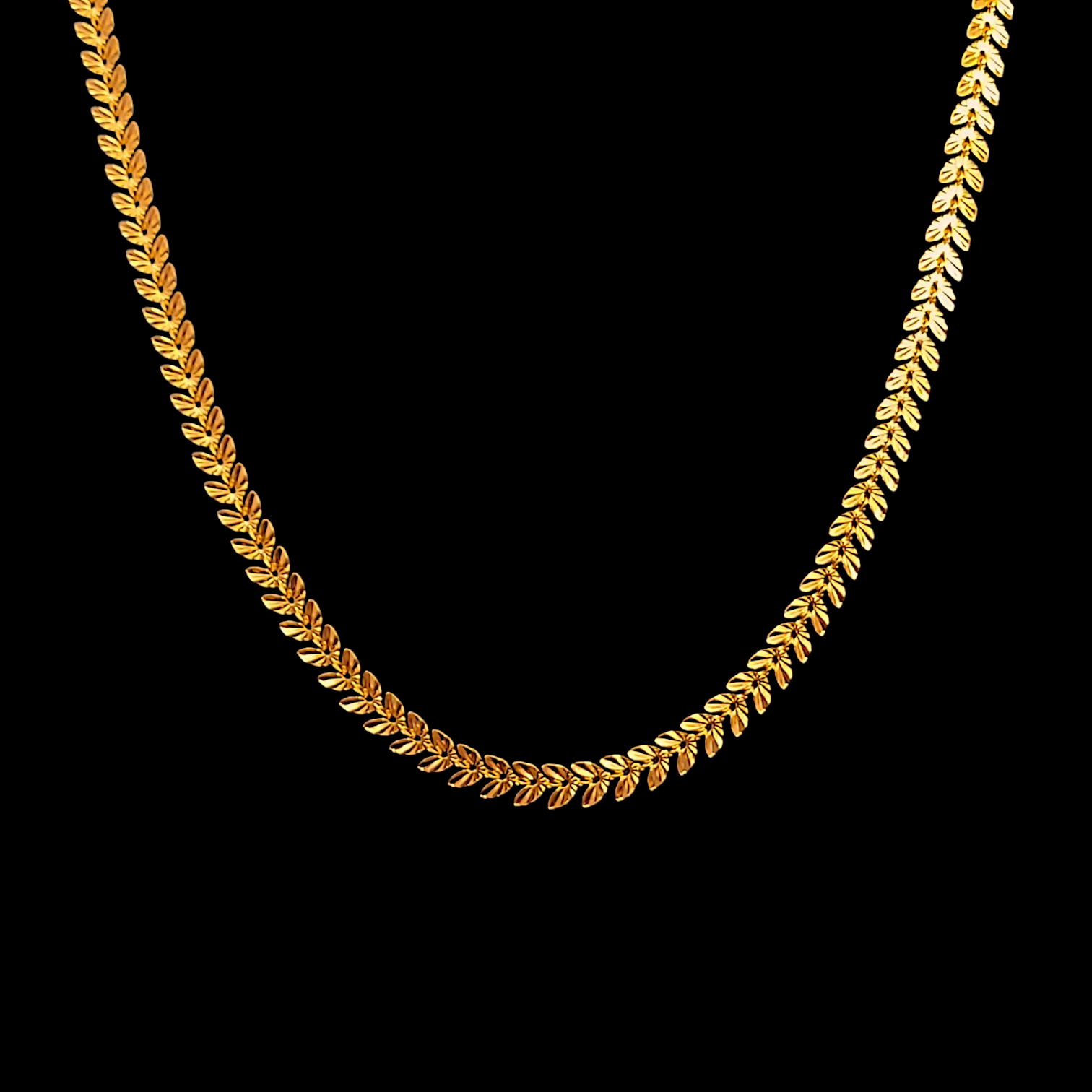 Sleek Leaf Chain - My Golden Wish