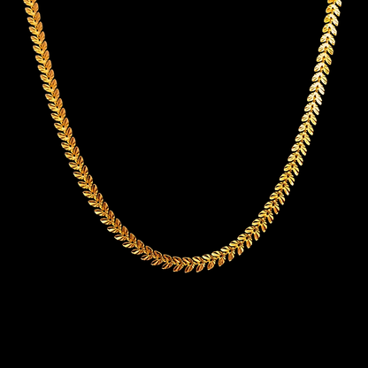 Sleek Leaf Chain - My Golden Wish