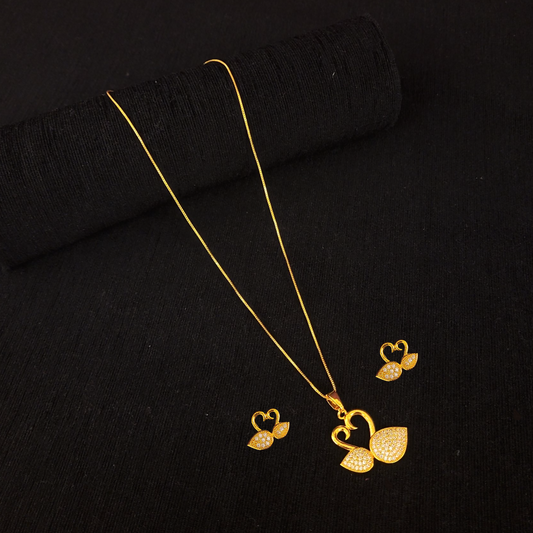 Dual Swan Pendent Set