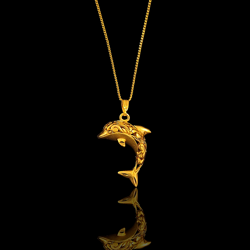 Dolphin Locket Chain – My Golden Wish