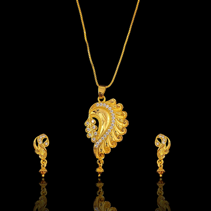 Light Weighted Design Locket Chain Set