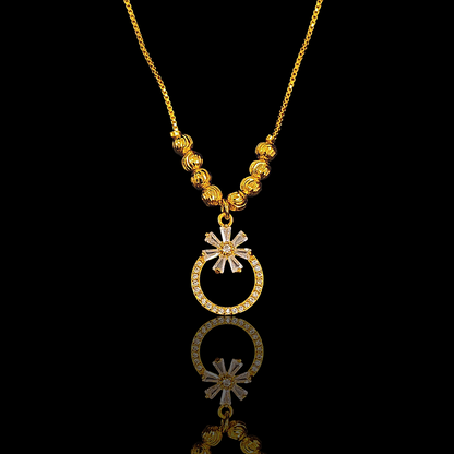 Ring Flower Pendent Chain