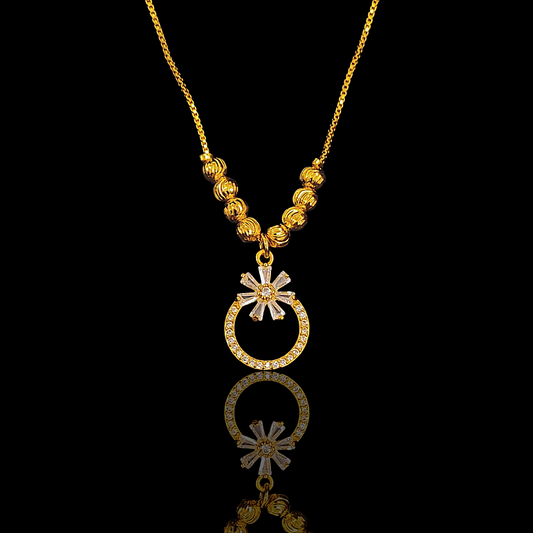 Ring Flower Pendent Chain
