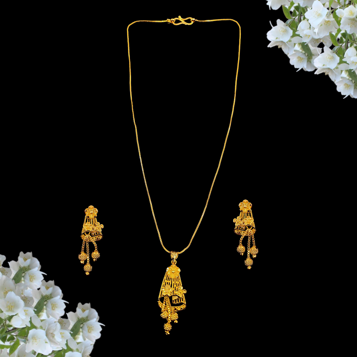 Locket Chain Plus Sign Designer Locket Chain Set - VI – My Golden Wish
