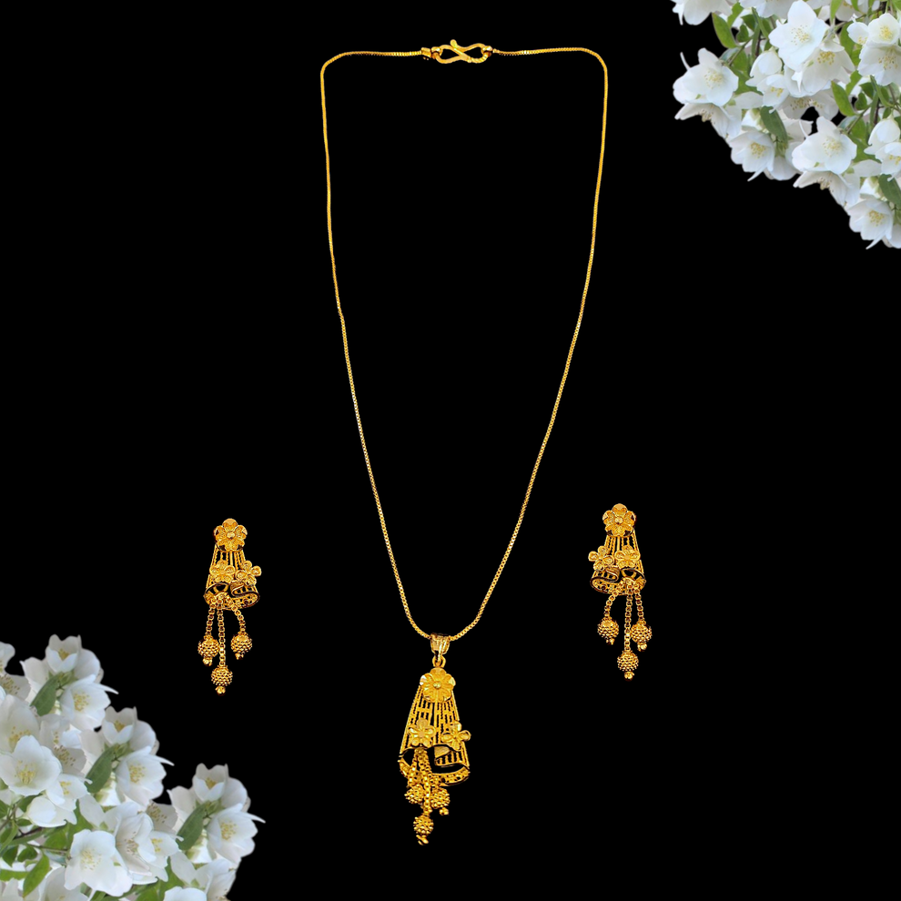 Chain Set Design Designer Locket Chain Set - VI – My Golden Wish