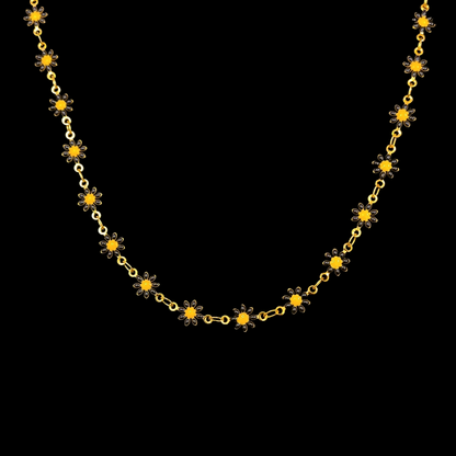 Minakari Flower Chain