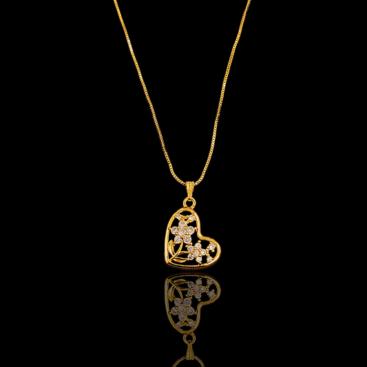 Flower Heart Chain