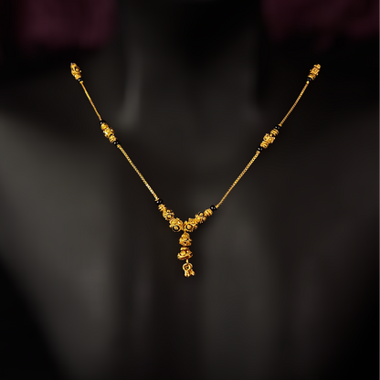 Golden Black Bead Chain