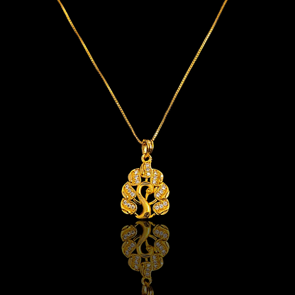 Peacock Feather Pendent Chain