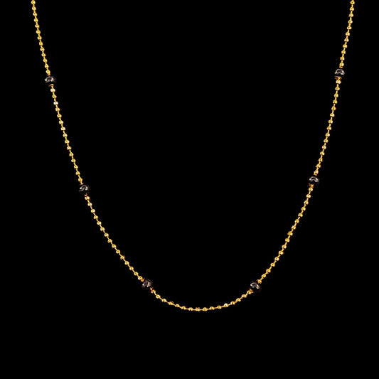 Black Bead Ball Chain