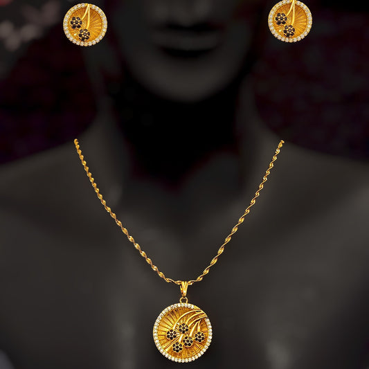 Flower Bowl Pendent Chain Set