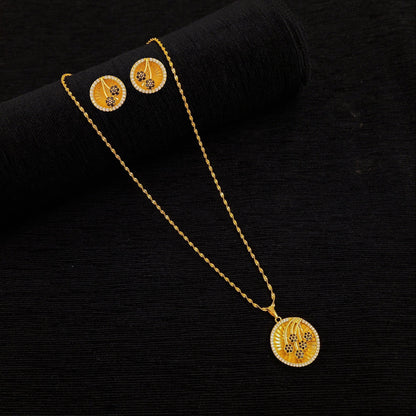 Flower Bowl Pendent Chain Set