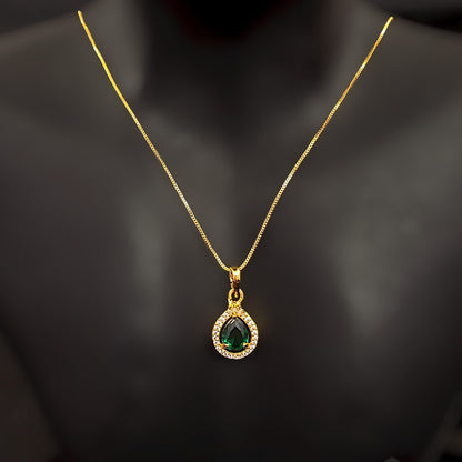Oval Drop Pendent Chain