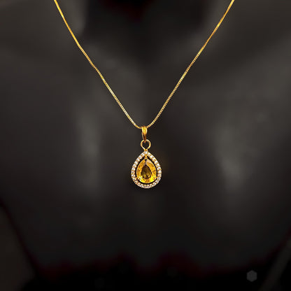 Oval Drop Pendent Chain
