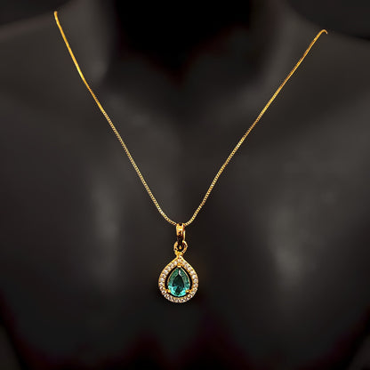 Oval Drop Pendent Chain
