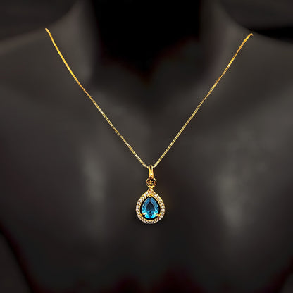 Oval Drop Pendent Chain