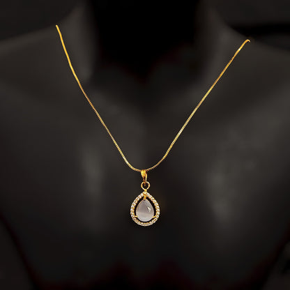 Oval Drop Pendent Chain