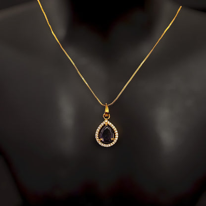 Oval Drop Pendent Chain