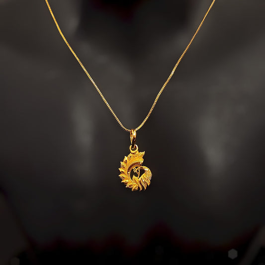 Golden Designer Pendent Chain - VIII