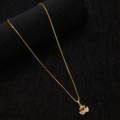 Dual Swan Pendent Chain