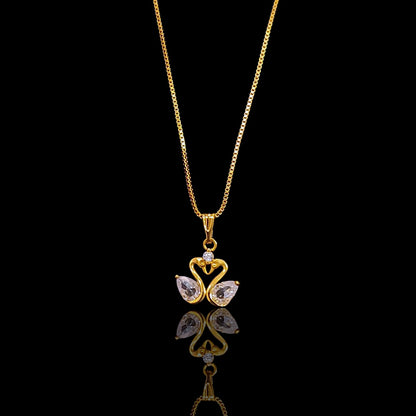 Dual Swan Pendent Chain
