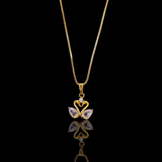 Dual Swan Pendent Chain