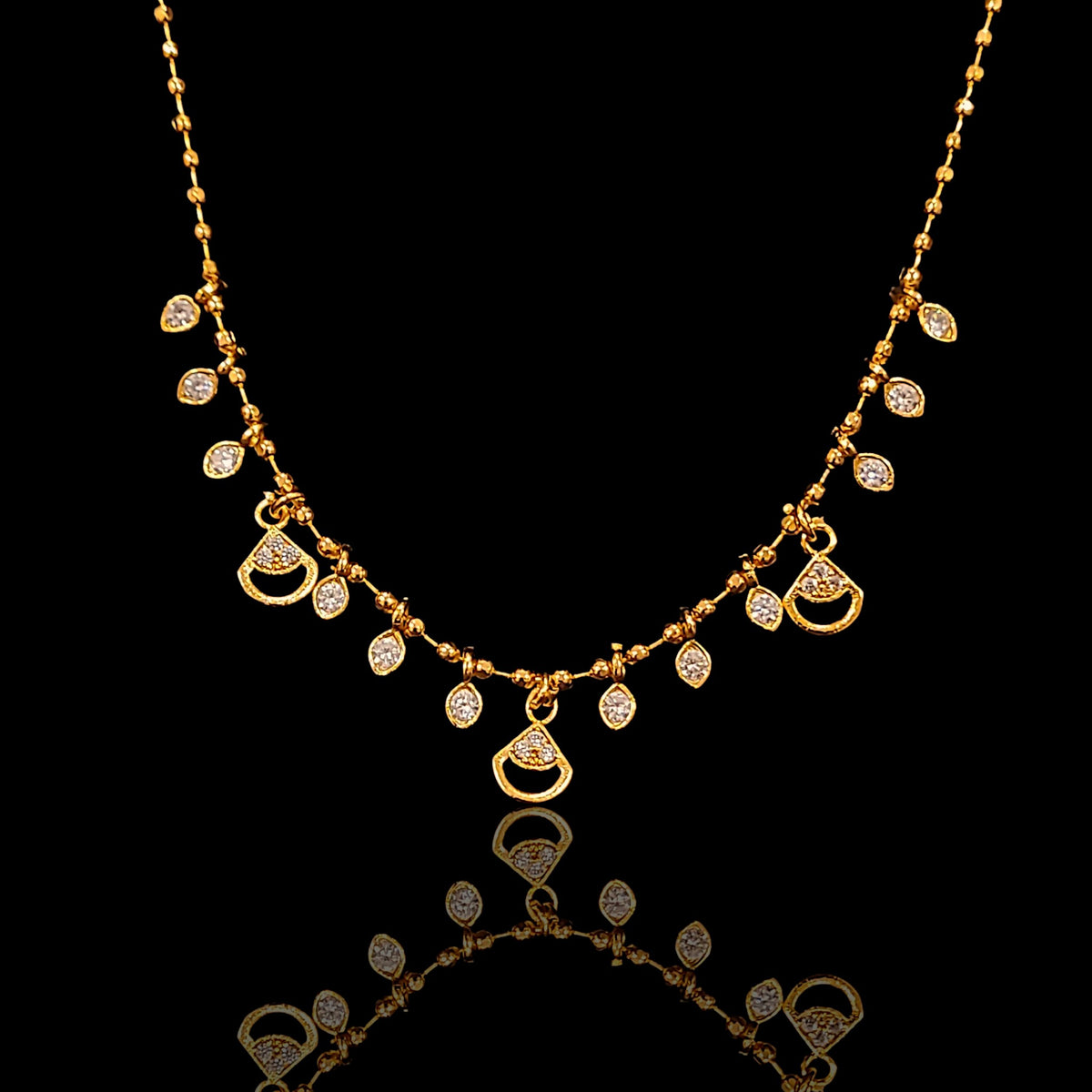 Ball Crystal Matar Chain