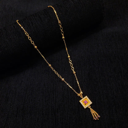 Square Ruby Pendent Chain