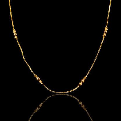 Sleek Triple Ball Plain Chain