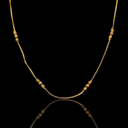 Sleek Triple Ball Plain Chain