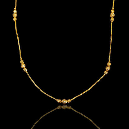 Sleek Triple Ball Plain Chain - II