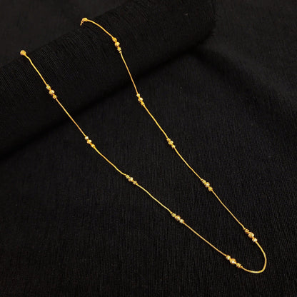 Sleek Triple Ball Plain Chain - II