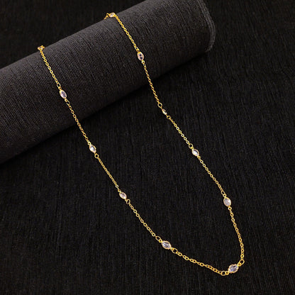White Crystal Golden Chain