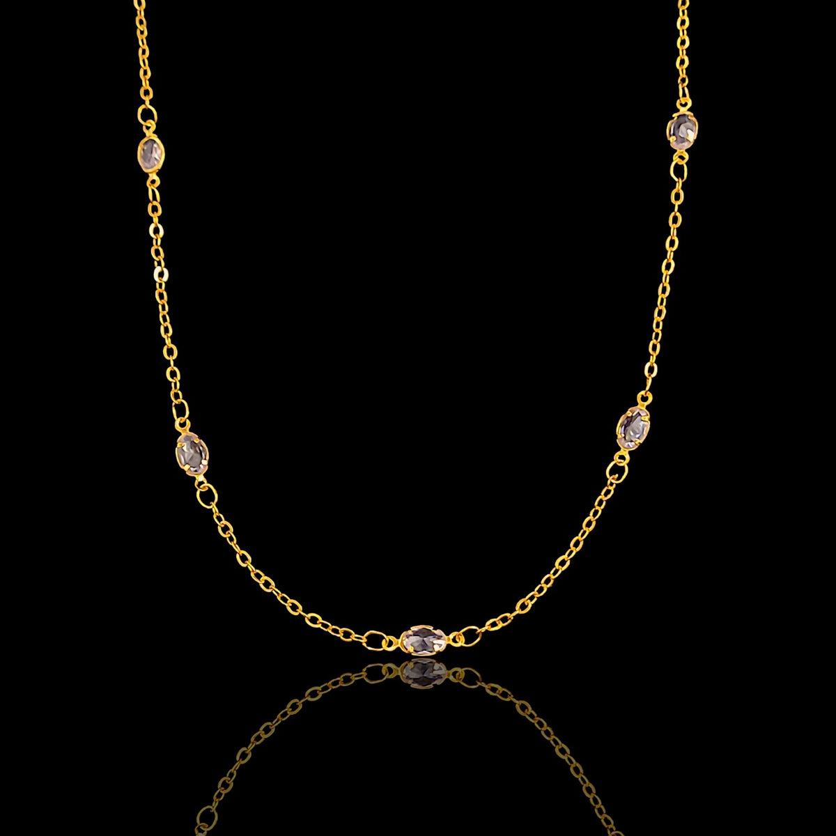 White Crystal Golden Chain