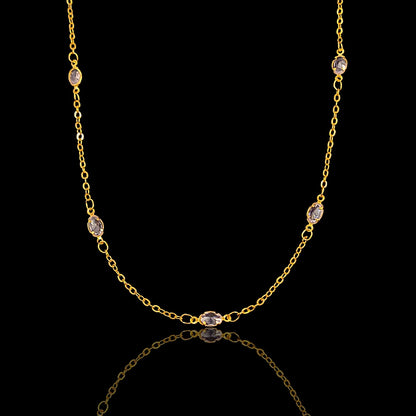 White Crystal Golden Chain