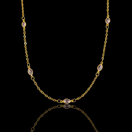 White Crystal Golden Chain