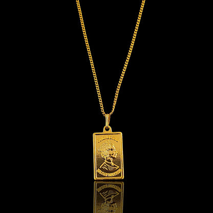 Golden Biscuit Pendent Chain