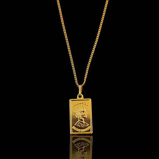 Golden Biscuit Pendent Chain
