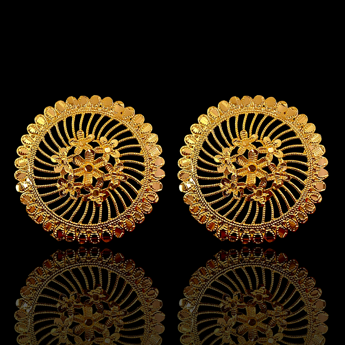 Big Multi  Flower Spiral Tops