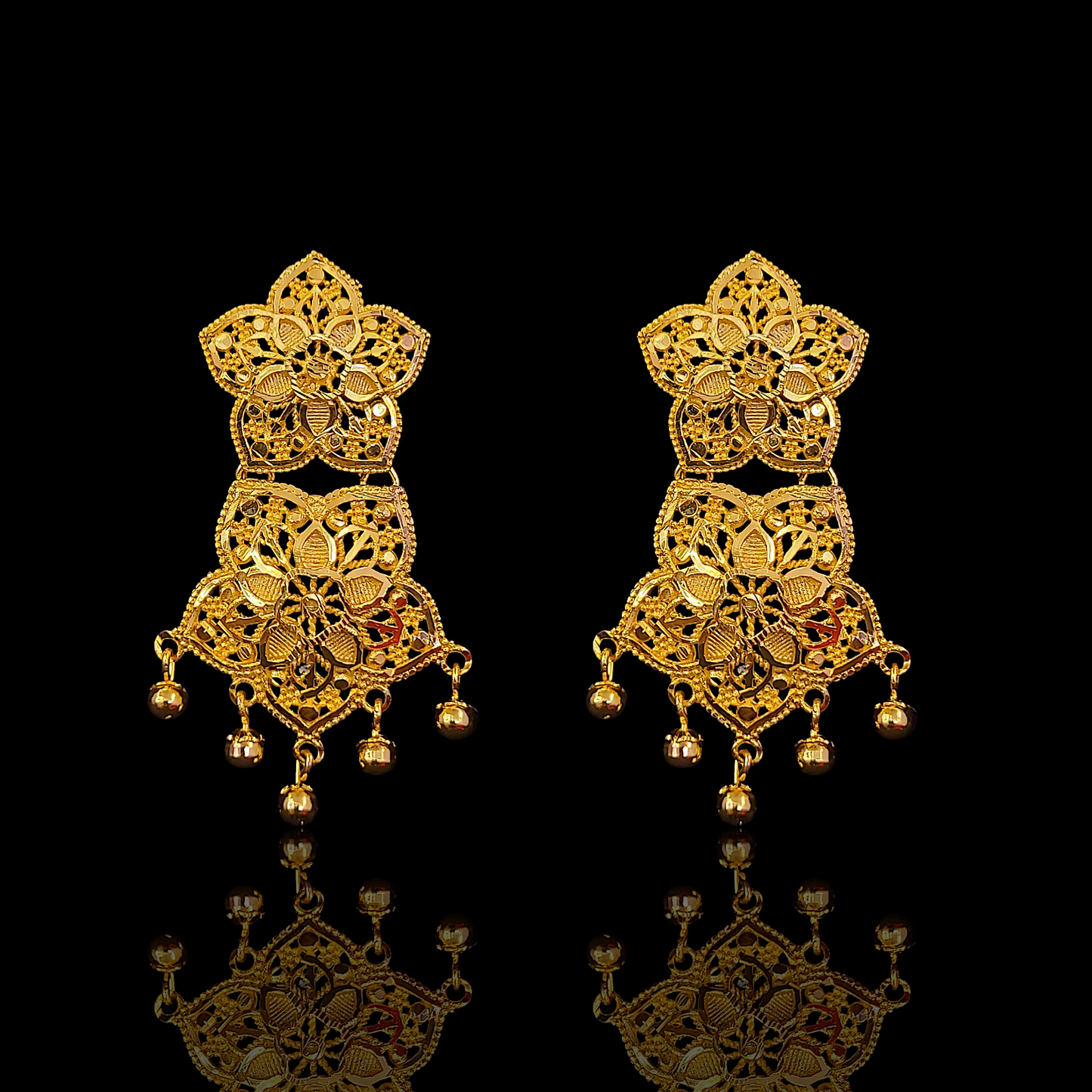 Temple Ball Earring