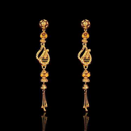 Shankh Ball Earring